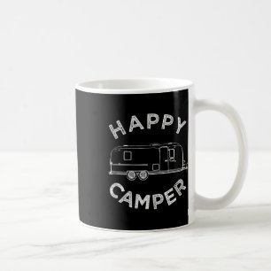 Happy Trailer Camper , Retro Camping Caravan T-shi Koffiemok