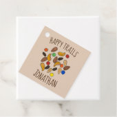 Happy Trails Camping Trail Mix Goodbye Retirement Bedankjes Labels (In situ)