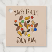 Happy Trails Camping Trail Mix Goodbye Retirement Bedankjes Labels (Voorkant)