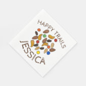 Happy Trails Camping Trail Mix Goodbye Retirement Servet (Hoek)