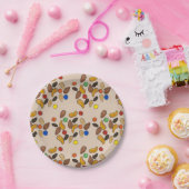 Happy Trails Camping Wandelen Buiten Trail Mix Papieren Bordje (Feest)