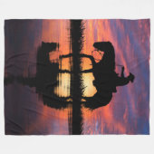 HAPPY TRAILS COWBOY FLEECE DEKEN (Voorkant (Horizontaal))