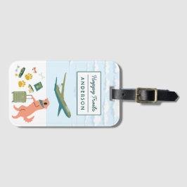 Happy Trails Dog reist Bagagelabel