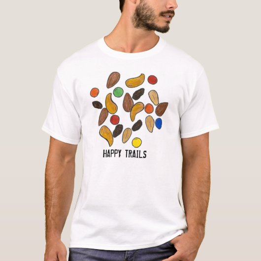 Happy Trails, gemengd met noten Chocolate Trail-mi T-shirt (Voorkant)