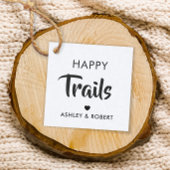 Happy Trails Gift Label, Nut & Trail Mix Label, Kr Bedankjes Labels