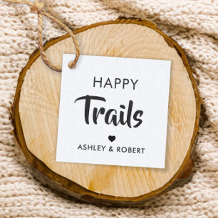 Happy Trails Gift Label, Nut & Trail Mix Label, Kr Bedankjes Labels