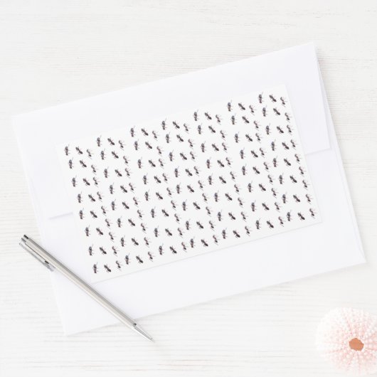 Happy Trails - mier #1 Rechthoekige Sticker (Envelop)