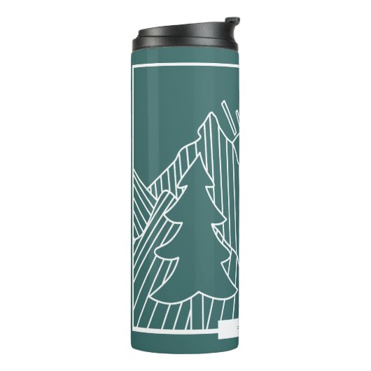 Happy Trails Mountains Scene op maat Thermosbeker (Gedraaid links)