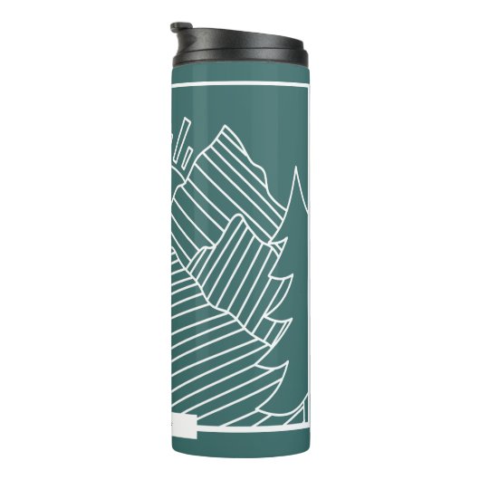 Happy Trails Mountains Scene op maat Thermosbeker (Geroteerd rechts)