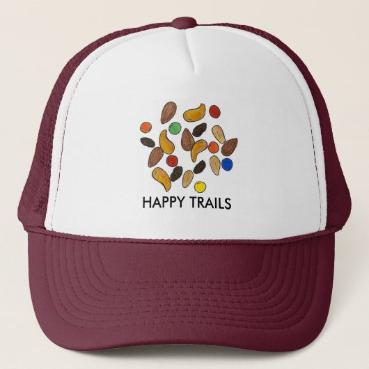 Happy Trails noten rozijnen snack voedsel trail mi Trucker Pet (Voorkant)