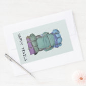 Happy Trails Rechthoekige Sticker (Envelop)