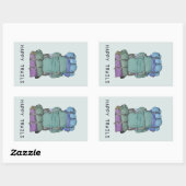 Happy Trails Rechthoekige Sticker (Vel)