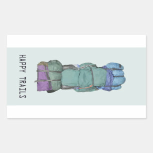 Happy Trails Rechthoekige Sticker