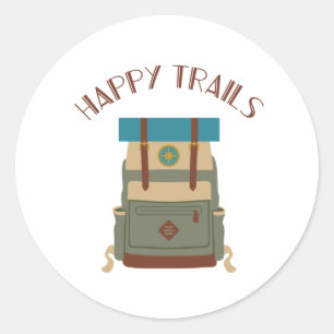Happy Trails Ronde Sticker