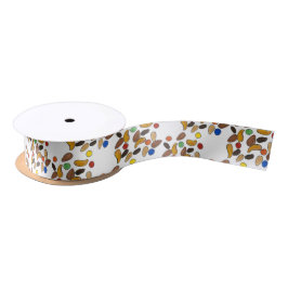 Happy Trails Summer Camp Camping Trail Mix Nuts Satijnen Lint