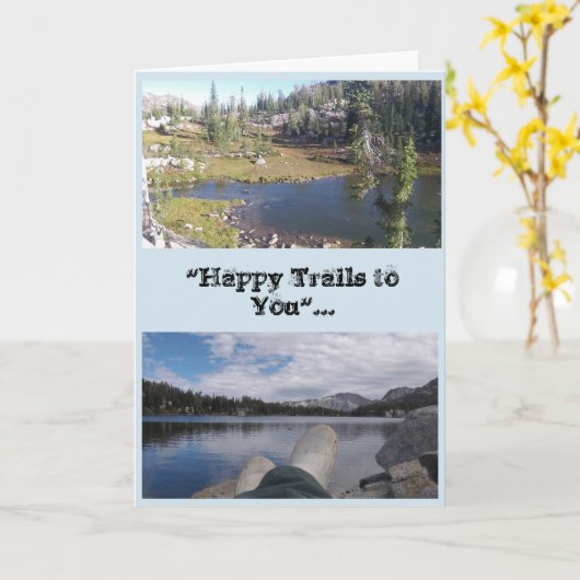 Happy Trails-Vaderdag-Kaart Kaart (Gele Bloem)