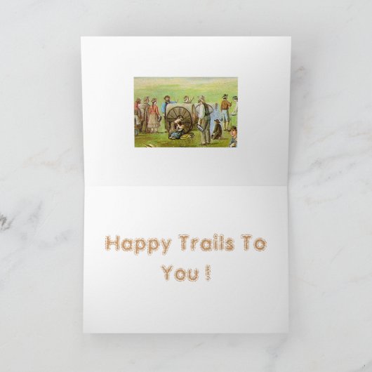 HAPPY TRAILS VOOR JOU KAART (Binnen)