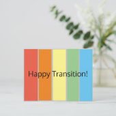 Happy Transition Briefkaart (Staand voorkant)