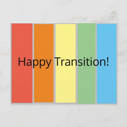 Happy Transition Briefkaart (Voorkant)