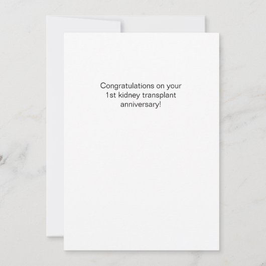 Happy Transplant-versary Custom Jubileum (Achterkant)