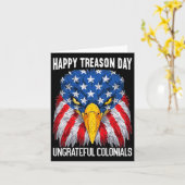 Happy Treasday Independence Day Fun 4th of July Kaart (Gele Bloem)
