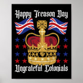 Happy Treasday Independence Day Fun 4th of July Poster (Voorkant)