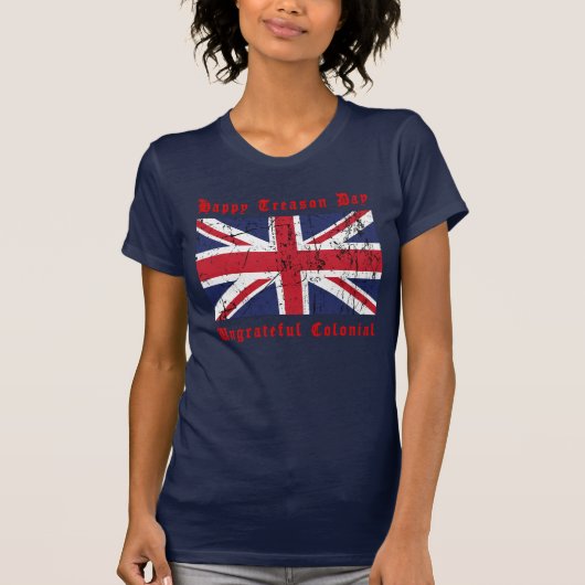 Happy Treasday 🇬🇧 ondankbare koloniale T-shirt (Voorkant)