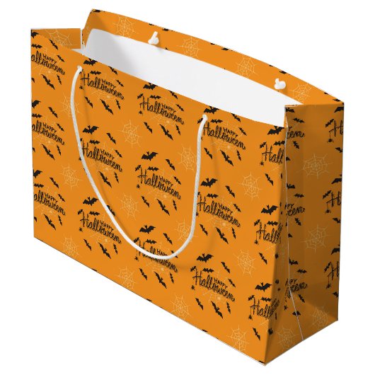 Happy Treasure Halloween Gift Bag Groot Cadeauzakje (Achterkant Gekanteld)