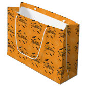 Happy Treasure Halloween Gift Bag Groot Cadeauzakje (Voorkant Gekanteld)