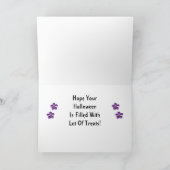 Happy Treat vulde Halloween Candy Corn Glitter Kaart (Binnen)