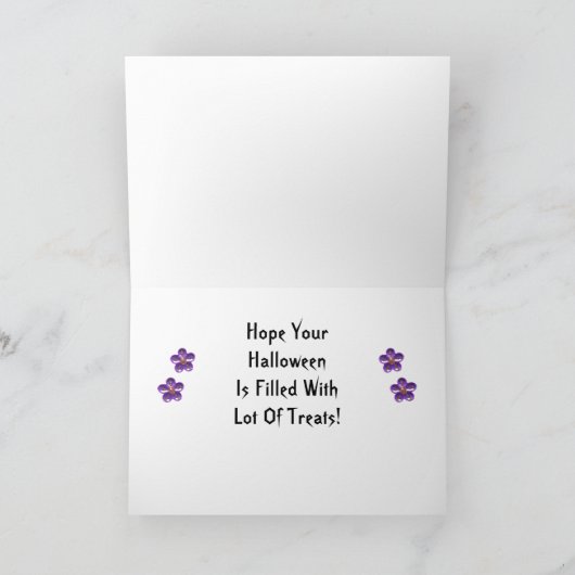 Happy Treat vulde Halloween Candy Corn Glitter Kaart (Binnen)