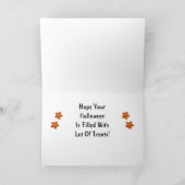 Happy Treat vulde Halloween Candy Corn Pumpkin Kaart (Binnen)