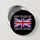 Happy Tredendag Ondankbare kolonialen op 4 juli Ronde Button 7,6 Cm (Voorkant /achterkant)