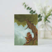 happy tree fantasy postcard briefkaart (Staand voorkant)