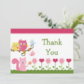 Happy Tree Ownership Baby shower Hartelijk dank Bedankkaart (Staand voorkant)