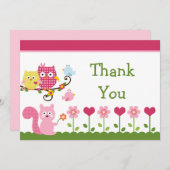 Happy Tree Ownership Baby shower Hartelijk dank Bedankkaart (Voorkant / Achterkant)