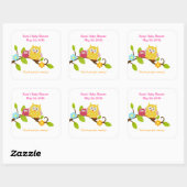 Happy Tree Uilen Woodland SQUARE Favor Sticker (Vel)