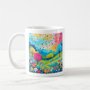 Happy Trees and Flowers, Natuur Bliss Sweatshirt, Koffiemok