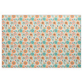 Happy Trendy Retro Floral Stof (Fat Quarter)