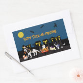 Happy Trick of Treating. Rechthoekige Sticker (Envelop)