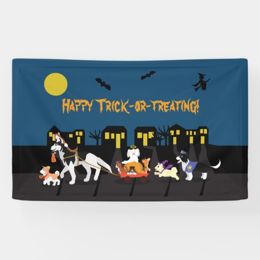 Happy Trick of Treating. Spandoek (Horizontaal)