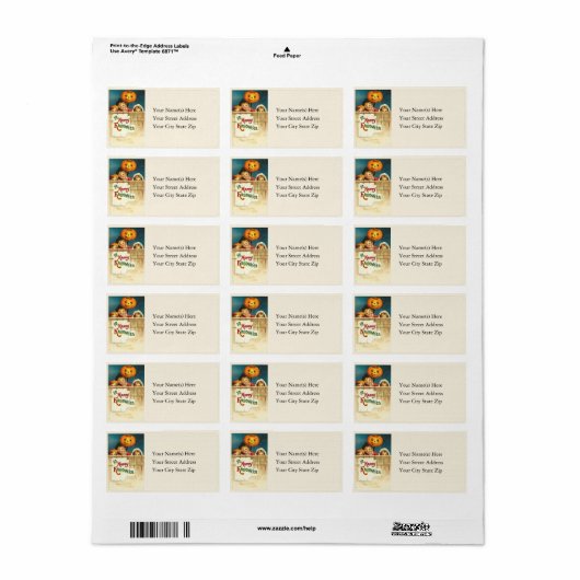 Happy Trick of Treers Adres Label (Full Sheet)
