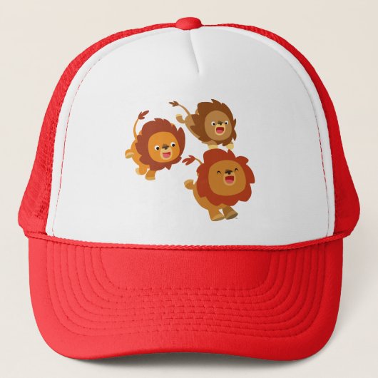 Happy Trio van Cute Cartoon Lions Pet (Voorkant)