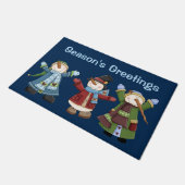 Happy Trio van Snowmen Holiday door Mat (Schuin)