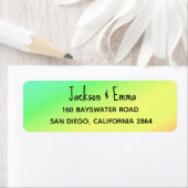 Happy Tropical Colors Retourlabel Etiket (Insitu)