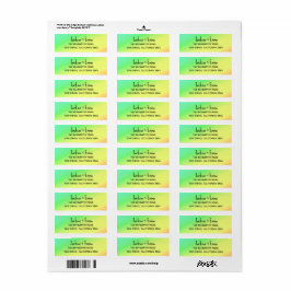 Happy Tropical Colors Retourlabel Etiket