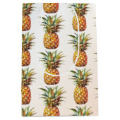 Happy Tropical Cream Aqua Ananas Medium Cadeauzakje (Voorkant)