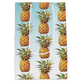 Happy Tropical Cream Aqua Ananas Medium Cadeauzakje (Achterkant)