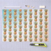 Happy Tropical Cream Aqua Ananas Tissuepapier (Craft)