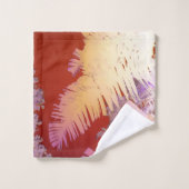 Happy Tropical Vibes Palm Trees Bath Towels Bad Handdoek (Wasdoekje)